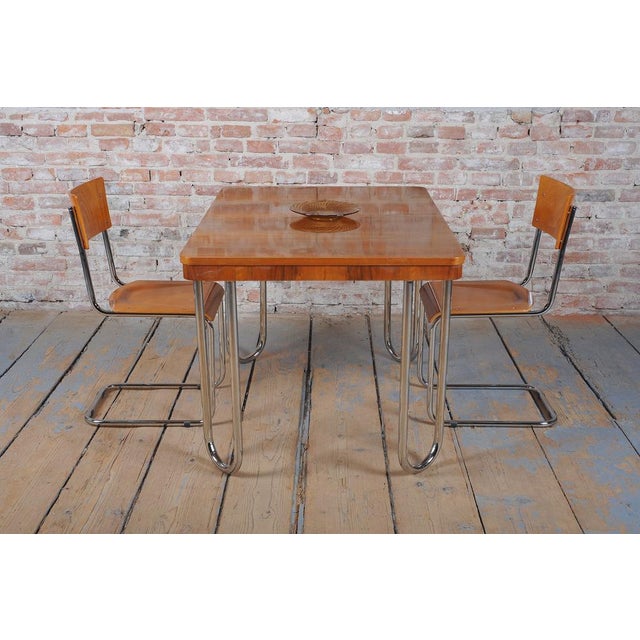 Bauhaus Chairs in Beech and Chromed Steel, Czech, 1930s, Set of 2 For Sale - Image 6 of 11