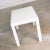 Plastic Vintage Modern White Molded Plastic Rectangular Parsons Style Side Table Style Syroco or Kartell For Sale - Image 7 of 13