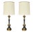 Date: Early 1960s Style: Regency Materials: Brass, Silk A pair of mid-century Regency inspired lamps by Stiffel. Each...