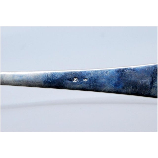 Plain Silver Soup Ladle with Handle For Sale - Image 3 of 10