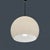 Black Mid-Century Modern Italian Round Opaline Glass Chandelier, 1960s For Sale - Image 8 of 16