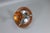 Art Deco French Copper and Frosted Glass Three-Light Ceiling Light, 1930s For Sale - Image 17 of 18
