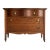 Antique Oak Serpentine Chest With Original Casters and Brass Hardware For Sale