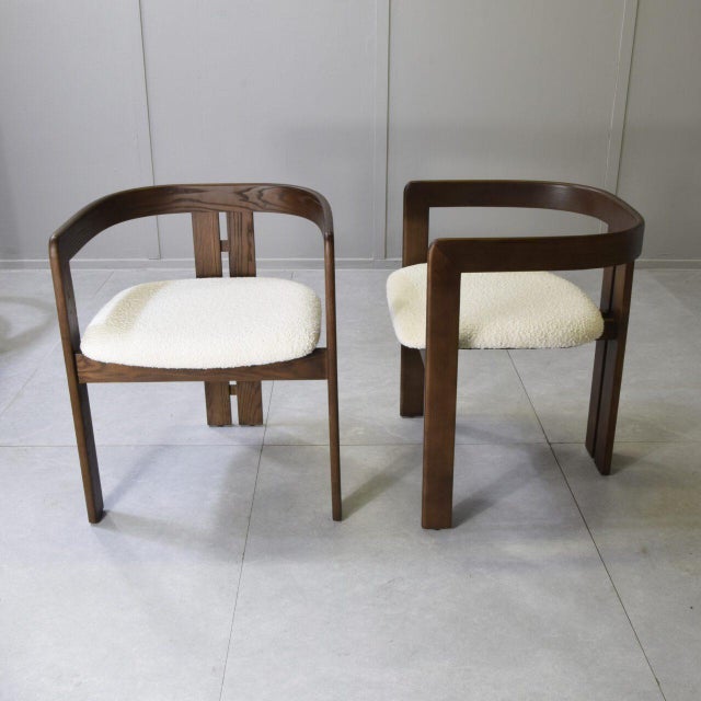 Chairs in the style of Afra and Tobia Scarpa, 1980s, Set of 6 For Sale - Image 11 of 12