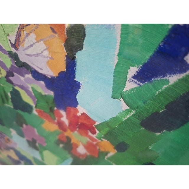 Guido Pacciani, Vibrant Nature (Weaving Technique), 1980, Mixed Media on Canvas For Sale - Image 7 of 10