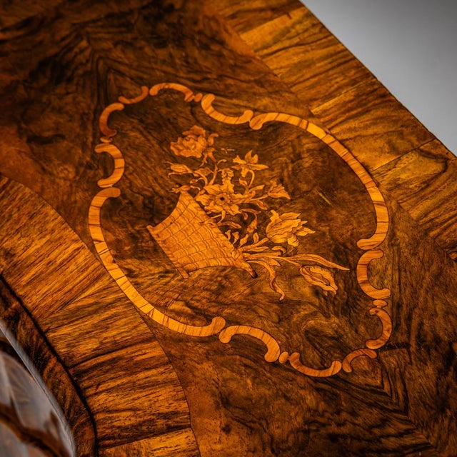 Brown Baroque Miniature Chest of Drawers in Walnut, Mid-18th Century For Sale - Image 8 of 12