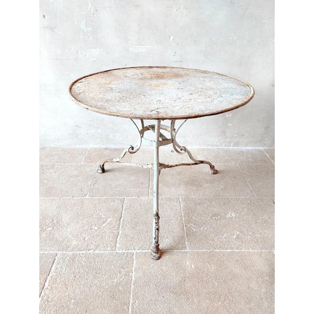 Antique Wrought Iron Garden Table, 1890s For Sale - Image 10 of 10