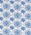 Sample - The House of Scalamandré Fireworks Cotton Print Fabric, Blue on White For Sale