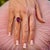 Natural Amethyst Diamond Ring 6.5 14k White Gold 7.67 TCW Certified For Sale - Image 13 of 15