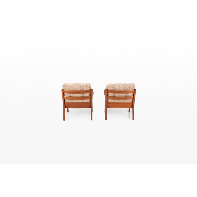 Ole Wanscher Easy Chairs by Ole Wanscher for France & Son, 1960s, Set of 2 For Sale - Image 4 of 14
