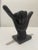 Art Deco Pop Art Shaka Hand Symbol Chocolate-Black Tabletop Figurine For Sale - Image 3 of 4