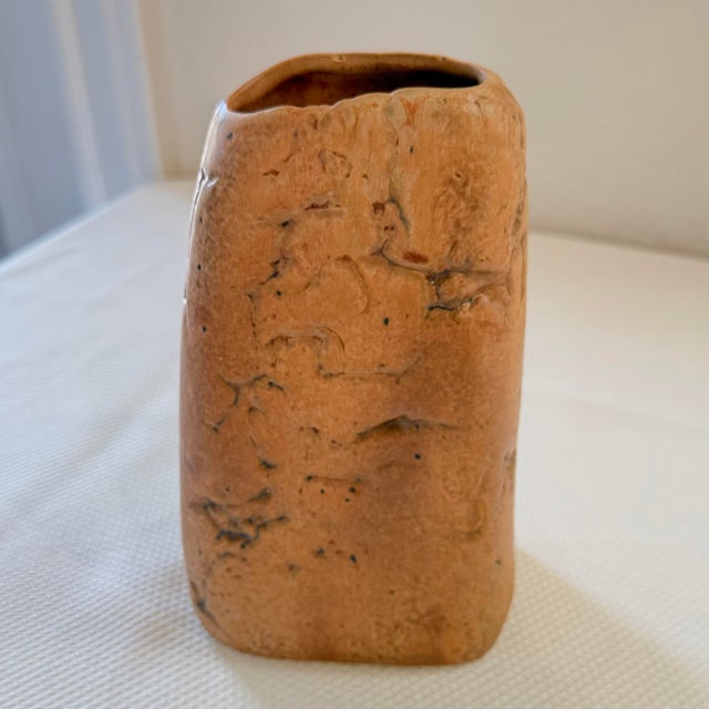 Organic Chinese/Taiwanese Studio-Style Pottery Vase For Sale In Austin - Image 6 of 12