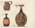 Albert Genick, Greek Bottles & Jugs with Classical Figures, 1883, Lithograph For Sale - Image 6 of 9