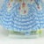 Mid 20th Century Herend Deryne (Mrs. Dery) Large 14” Porcelain Figure: Woman With Guitar/Mandolin (Blue Gown, Floral Motifs) Ligeti Early Mark, Vintage #5753 For Sale - Image 5 of 18