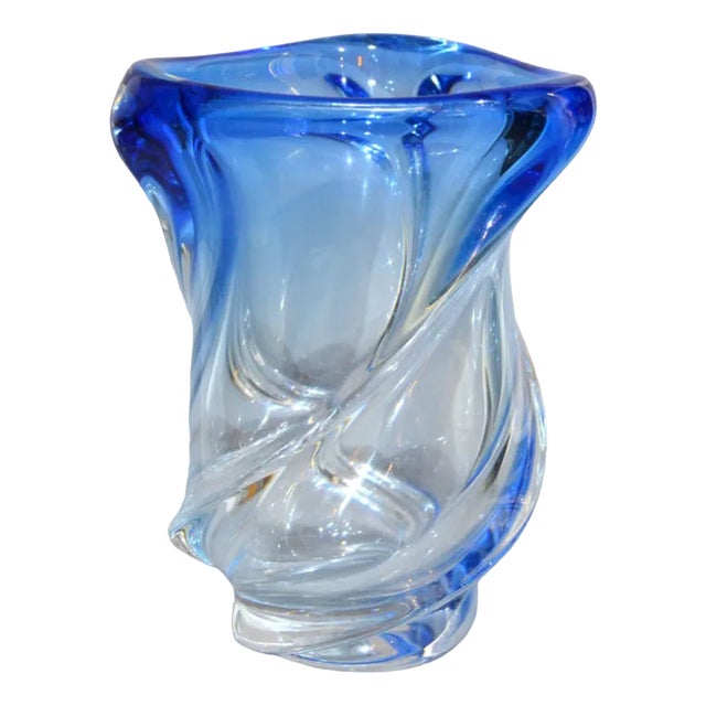 Vase from Val Saint Lambert, Belgium, 1960s For Sale