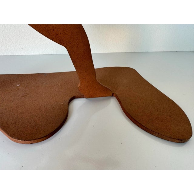 1990s 1990's Rosemary Pozzi Franzetti - Style Cut Steel Metal Native American Sculpture For Sale - Image 5 of 9