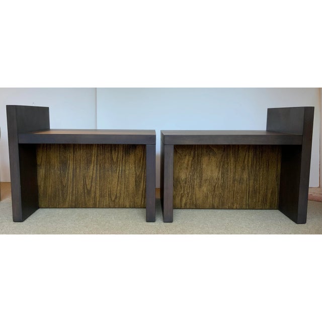 Baker Milling Road Mid-Century Modern Style Better Together Benches Pair For Sale In Atlanta - Image 6 of 6