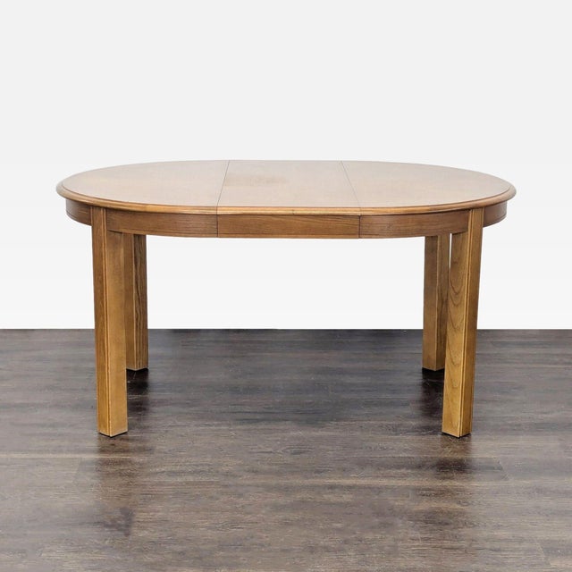 2010s Stanley Furniture 7-Piece Dining Set With Oval Table and Upholstered Chairs For Sale - Image 5 of 11