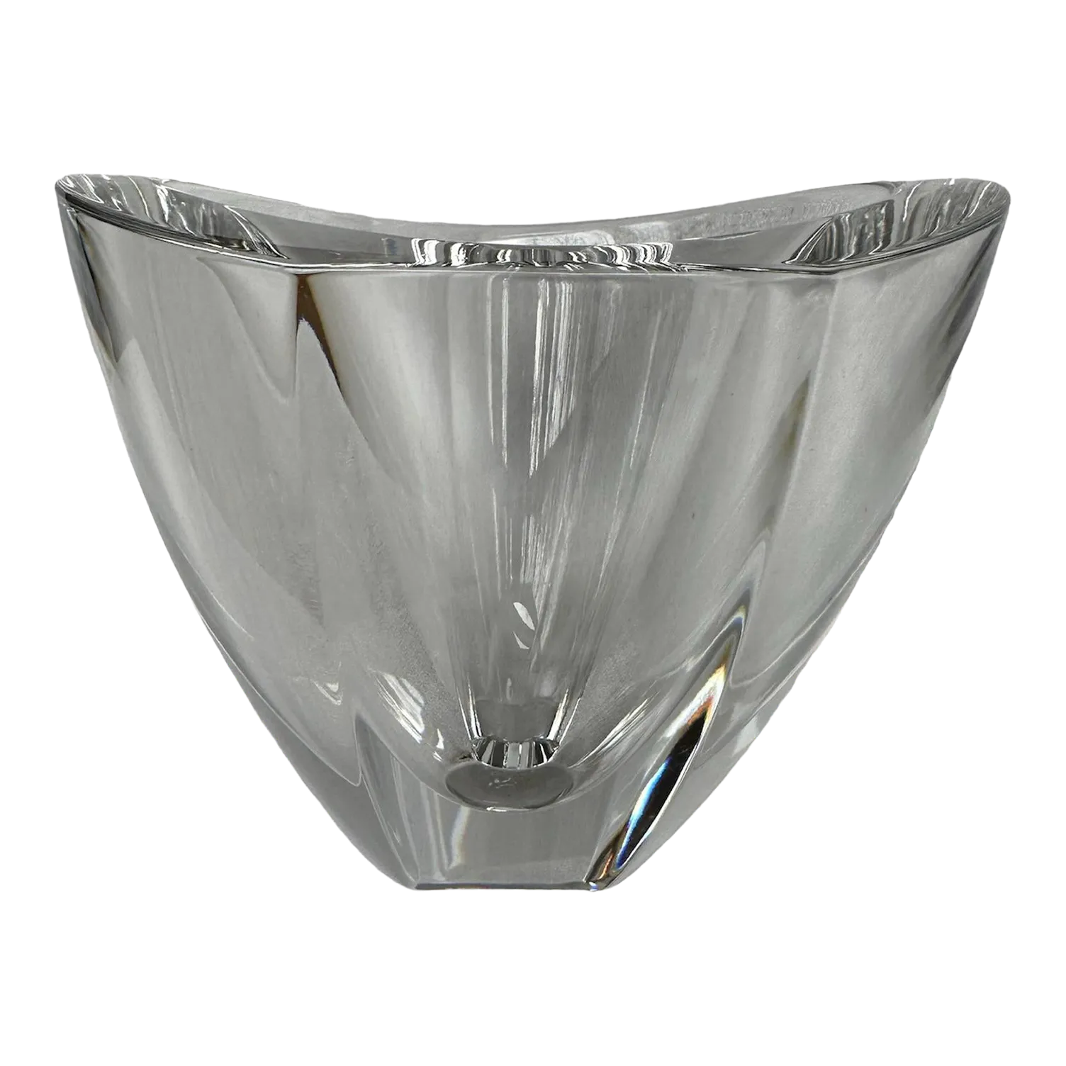 Orrefors Mirror Vase Bowl Sweden Erika Lagerbielke 1980's | Chairish