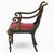 Early 19th Century Danish Parcel Gilt and Black With Red Leather Upholstery Empire Arm Chair. French Style For Sale - Image 4 of 7