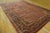 Textile 1900s Fine Traditional Antique Red Rust Floral Medallion Dabir Kashan Rug For Sale - Image 7 of 9