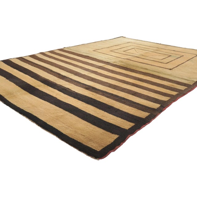 Mid-Century Modern Vintage Midcentury Modern Turkish Rug - 05'03 X 07'11 For Sale - Image 3 of 10