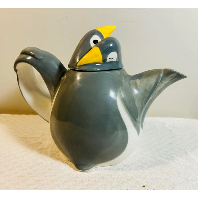 Figurative Vintage 1979 Figural Penguin Teapot For Sale - Image 3 of 9