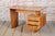 Mid-Century Walnut and Oak Writing Desk from B. Landsman, Czech, 1950s For Sale - Image 4 of 10