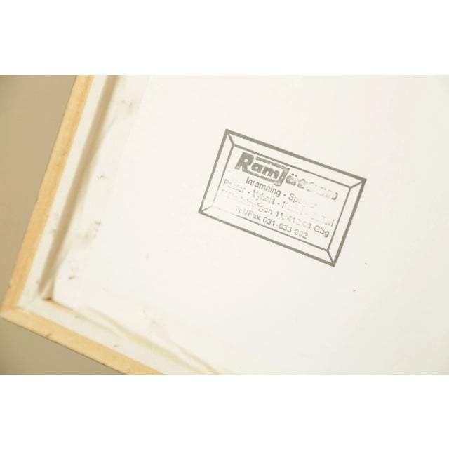 1960 Mid-Century Scandinavian Lithograph "The Family" by Swedish Artist Nils Wedel, Signed & Numbered For Sale In San Diego - Image 6 of 13