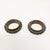 Antique Late 19th Century Bronze 1 1/2" Rings Drawer Pulls a Pair For Sale - Image 4 of 5