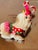 Shabby Chic 1970s Cute Shitzu Dog Christmas Ornament Figurine Glass For Sale - Image 3 of 4