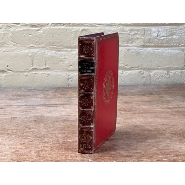 Fascinating Antique Leather Bound Book a Manual of Sculpture Egyptian Greek Roman Art Victorian Grand Tour Library Decor For Sale - Image 13 of 15