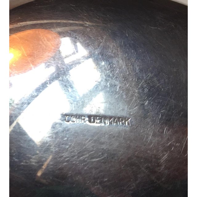 Mid-Century Modern Modernist Egg-Shaped Flower Silver Vase by Carl Cohr, 1950s For Sale - Image 3 of 8