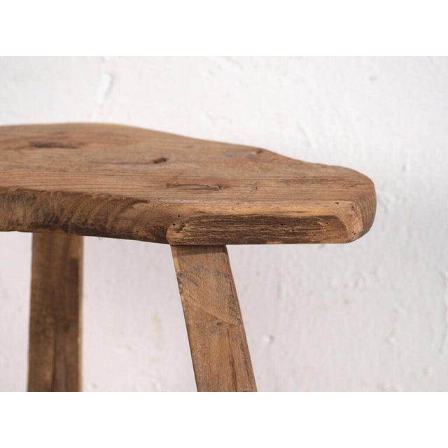 Antique Chinese Elm Stool, 1900s For Sale - Image 6 of 7