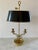 French Bouillotte Lamp With Black Tole Shade and Dolphin Motif Base For Sale - Image 12 of 12