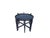 Oxblood Red Vintage Oval Curve Shape Folding Cross Brace Stand Side Table For Sale - Image 8 of 10