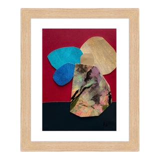 "Pop Music 11" Original Mixed-Media Collage on Paper by Zac Woodiel For Sale