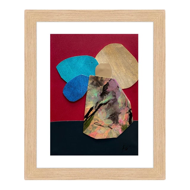 "Pop Music 11" Original Mixed-Media Collage on Paper by Zac Woodiel For Sale