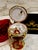 Pierre Lorren Natural Egg Hand Carved Faberge Egg Style Musical Trinket Austrian Crystal Ruby Pure Gold Deco Handmade 2012 Vintage Egg For Sale - Image 4 of 11