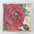 Red Vintage Floral Needlepoint Textile Art – Bold Red Rose Blossom and Botanical Leaf Motif For Sale - Image 8 of 9