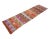 Boho Chic Vintage Colorful Turkish Kilim Runner For Sale - Image 3 of 7