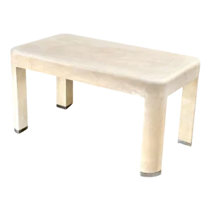 Karl Springer Goat Skin Coffee Table, 1977
