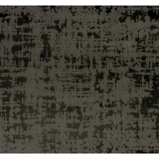 Richloom Studio Charcoal Embossed Velvet Fabric - 4 yards For Sale