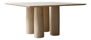 Il Colonnato Dining Table in Travertine by Mario Bellini for Cassina, 1977