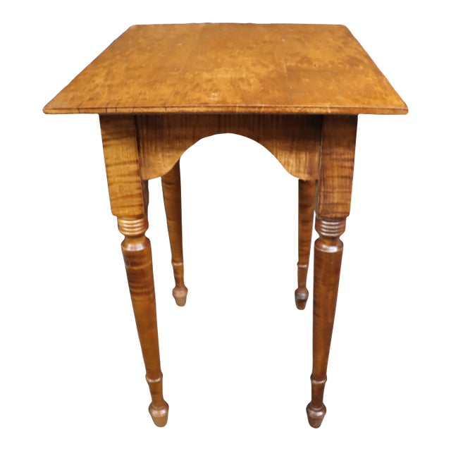 Benchmade Birds Eye & Tiger Maple Side Table Chairish