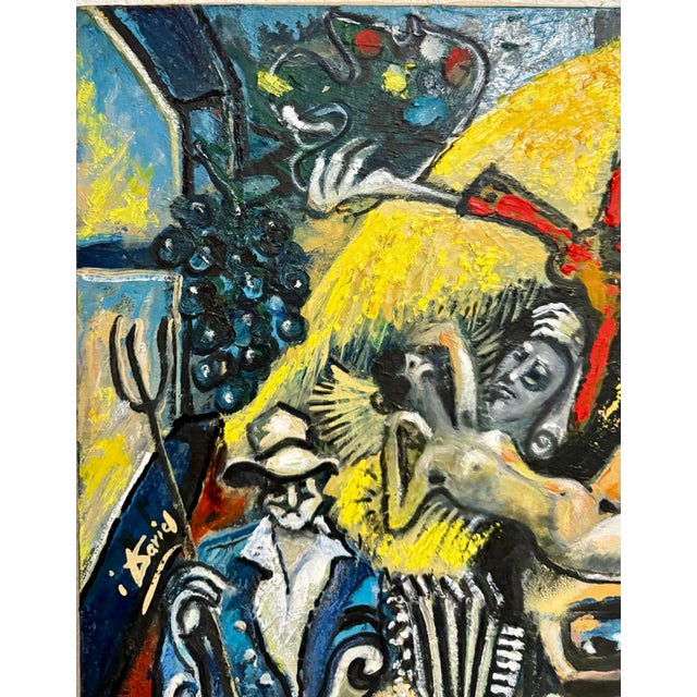 Ivo David, Italian American Surrealist Oil Painting Ivo David Trilogia Chromatic Surrealism, 1991 For Sale - Image 15 of 16