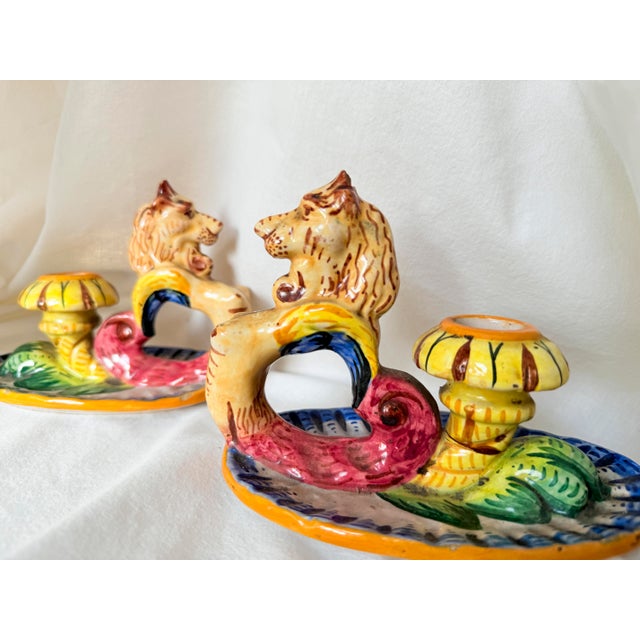 Vintage Mid-Century Modern, 1950s Italian Majolica Griffin ...