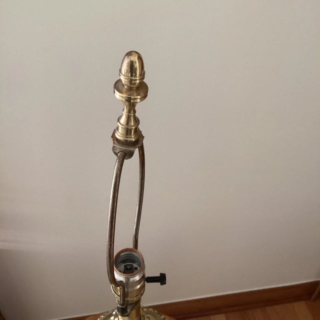 Brass Vintage Mid 20th Century Stiffel Brass Table Lamp For Sale - Image 8 of 13