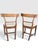 Brown Rare Pair of Late 18th Century Directoire Penwork and Cherrywood Side Chairs, Circa 1790. For Sale - Image 8 of 12