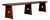 Vintage Brazilian Bench in Wood, 1980s For Sale